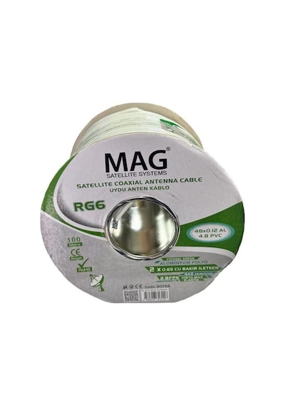 Mag Rg59 Fa Mini İnce Çiftli Twin Kablo 100metre