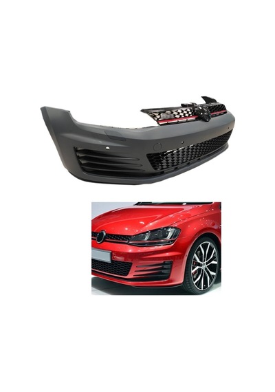 Vw Golf 7 Uyumlu Gtı Ön Tampon Ve Panjur Seti 2013-2017
