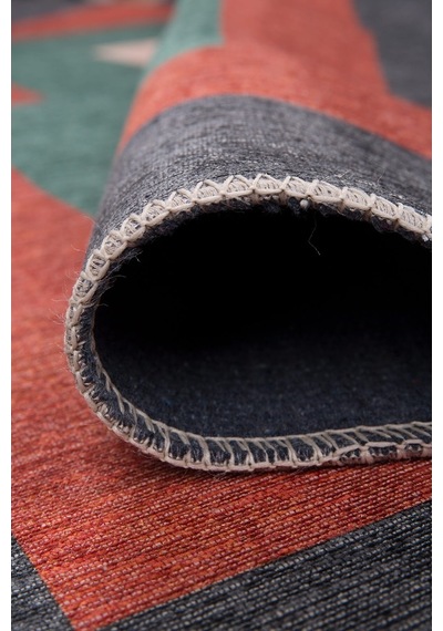 Funk Modern Dokuma Pamuk Polyester Renkli Halı (Al 400)