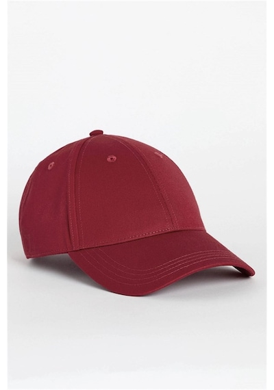 Külah %100 Pamuk Kadın Şapka Metal Kilitli Gabardin Kep-bordo - Standart Bordo