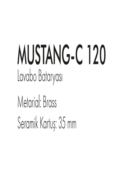 Fleko Mustang-c120 Pirinç Mat Siyah Lavabo Bataryası Diğer