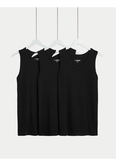 Marks & Spencer 3'lü Cool&fresh Atlet Seti T14004502ı Siyah