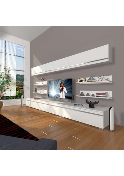 Decoraktiv Eko 8y Mdf Tv Ünitesi Tv Sehpası Beyaz