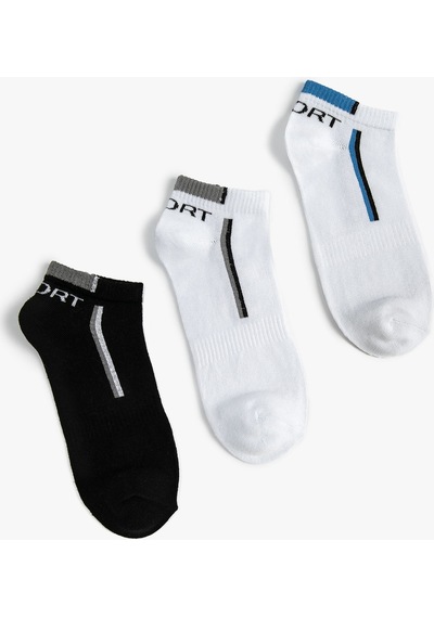Koton 3'lü Patik Spor Çorap Seti Sloganlı Çok Renkli Multıcolor 4wam80216aa 4WAM80216AAMIX Mavi Koton 3'lü Patik Spor Çorap Seti Sloganlı Çok Renkli Multıcolor 4wam80216aa 4WAM80216AAMIX Mavi