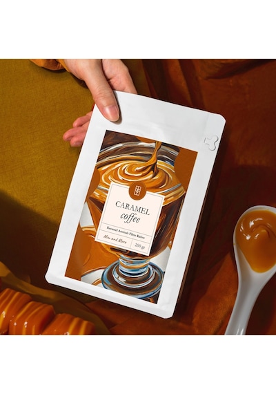 Mim And More Caramel Coffee Karamel Aromalı Kahve Filtre Kahve 200 G