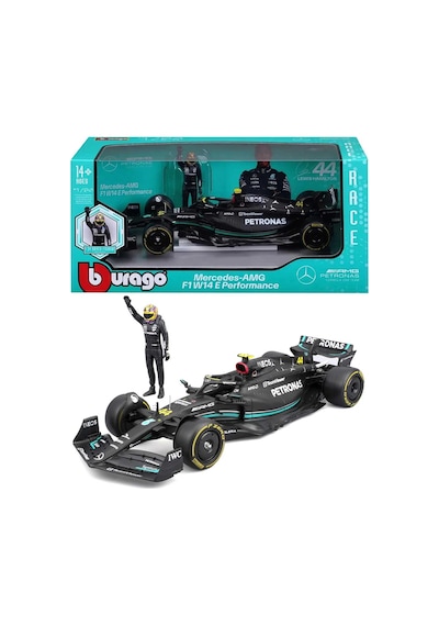 1:24 Mercedes Amg F1 W14 Diecast Model Araba Lewis Hamilton 44 Pilot Figürlü Özel Seri