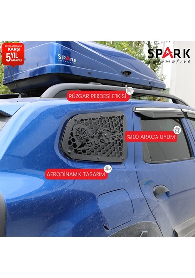 Dacia Duster 2018-2024 Yıl Aralığı Uyumlu Metal Kelebek Cam 2 Parça