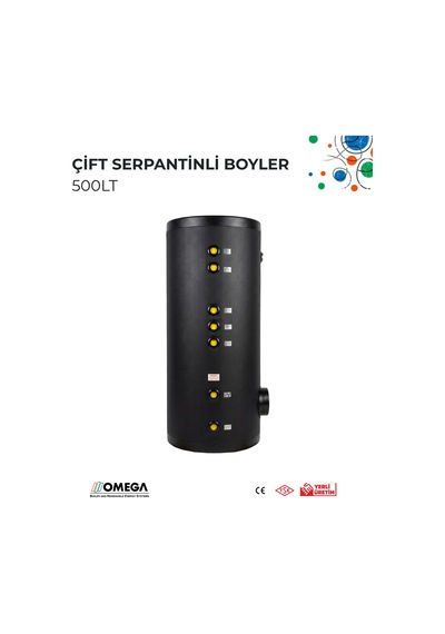 500 L Çift Serpantinli Boyler
