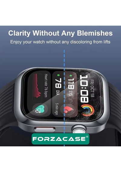 Forzacase Huawei Watch D2 İçin Çerçeveli Tam Kaplayan 3d Pet Ekran Koruyucu Film - Fc016