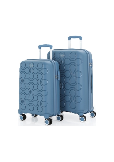 Mçs Polipropilen 2'li Valiz Seti Orta & Kabin V376 Sky Blue