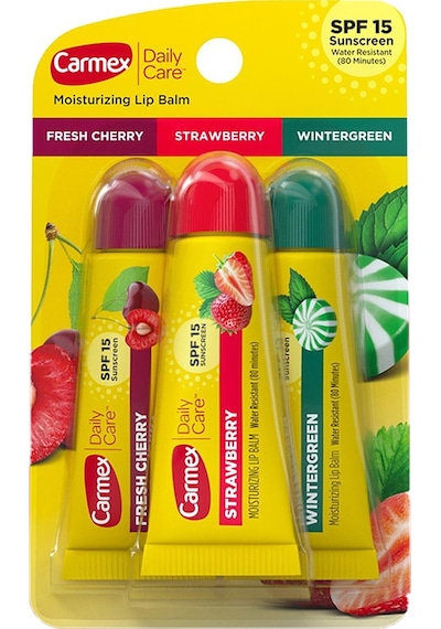 Carmex Çilek + Kiraz + Mint Günlük Bakım Dudak Balsamı Tüp SPF15 3 x 10 G