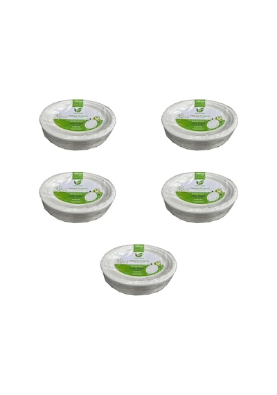 Roll-up Nature Ekolojik Karton Kağıt Tek Kullanımlık Oval Tabak - 20x26 Cm. - 50 Adetlik 5 Paket Diğer
