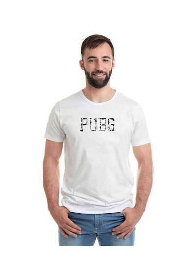 Pubg Baskılı Beyaz Erkek Tshirt (528595450)