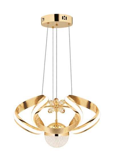 Çizgili Kasa Diana Power Led Avize Rose Gold Modern Dekoratif Halka Tasarımlı Salon Ve Yemek Odası Aydınlatma