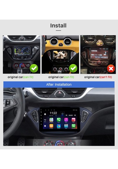 Opel Corsa 2020+ Multimedya Navigasyon Usb Kamera Carplayer