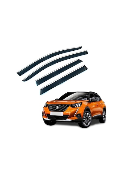 Peugeot 2008 2020+ Kromlu Cam Rüzgarlığı İthal