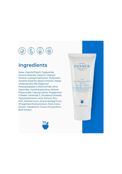 Cosmed Atopi Eğilimli Ciltler İçin Yoğun Nemlendirici Yüz Ve Vücut Kremi Ad+ 200 Ml