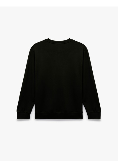 Koton Uzun Kollu Viskon Karışımlı Scuba Kumaş Bisiklet Yaka Basic Sweatshirt Siyah 7wam70299mk Koton Uzun Kollu Viskon Karışımlı Scuba Kumaş Bisiklet Yaka Basic Sweatshirt Siyah 7wam70299mk