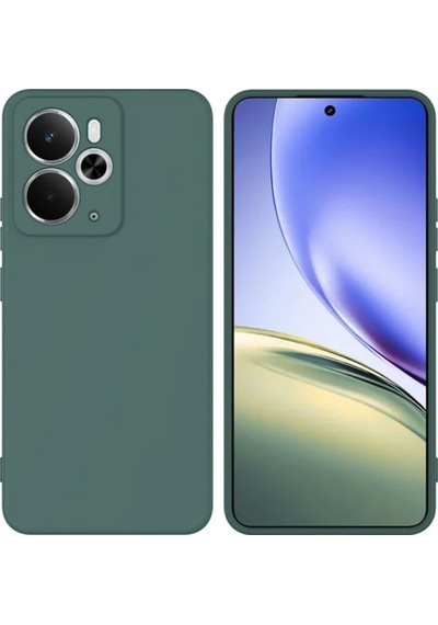 Realme 14T 5G Uyumlu Silikon Kılıf - Kamera Korumalı Esnek Pastel Renk Kapak - Yeşil