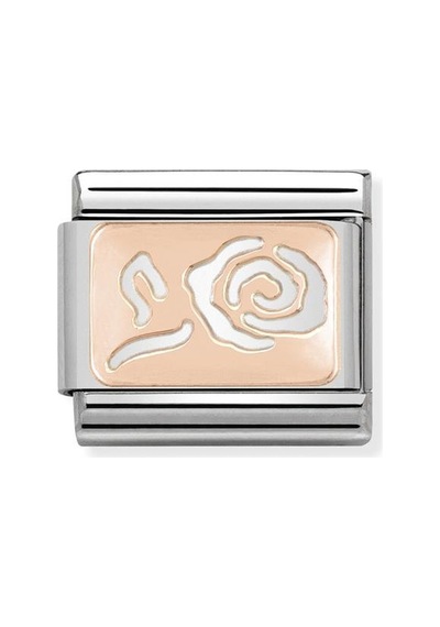 Composable Classic Dekoratif Link - Plakalar - Gül - 13 Rose 9k Rose Altın