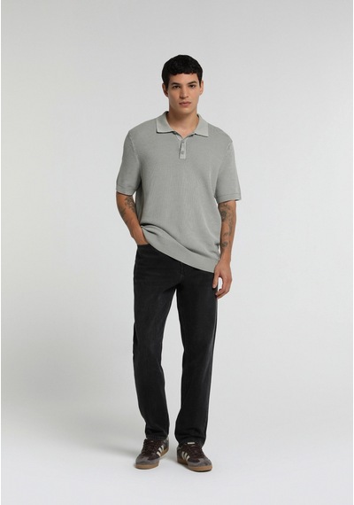 Colin's Colins Regular Fit Polo Yaka Düz Erkek Gri Kısa Kol Kazak Cl1081015 Q1.v1 Lgr Açık Gri