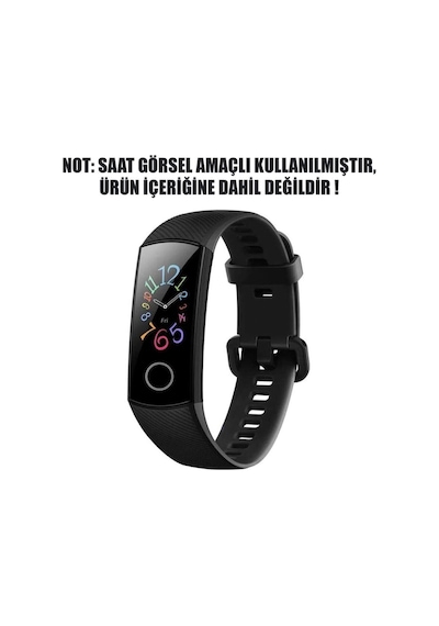 Honor Band 4 Uyumlu Kordon Siyah Mor