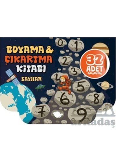Sayılar Boyama Ve Çıkartma Kitabı