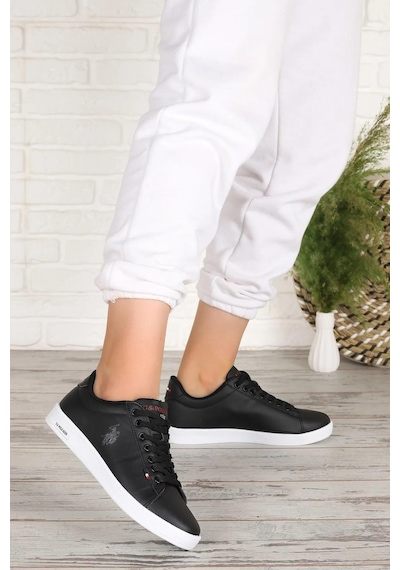 U.s. Polo Assn. Franco 3pr Anatomik Orijinal Ürün Rahat Unisex Sneaker Ayakkabı Siyah  -  Beyaz