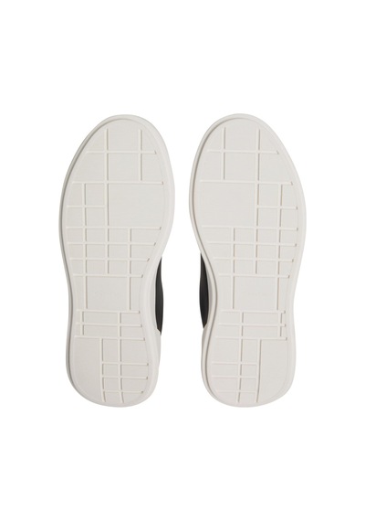 Calvin Klein Kadın Kalın Tabanlı Bağcıklı Deri Siyah Sneaker-13458 Siyah
