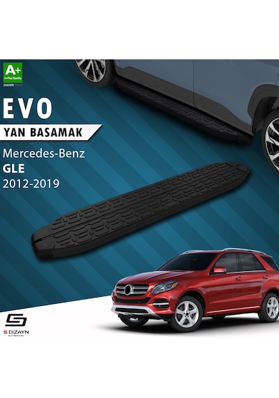 S-dizayn Mercedes Gle W166 Evo Siyah Yan Basamak 193 Cm 2012-2019
