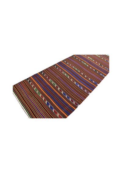 Kilim Antik El Dokuma Yün Anadolu Yörük Kilimi 0082 - Yeni - Çok Renkli