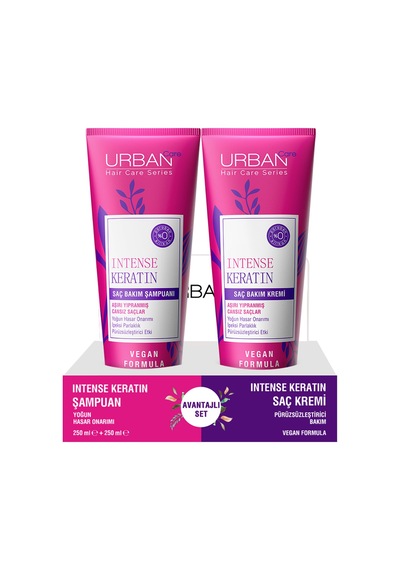 Urban Care Intense & Keratin Şampuan 250 ML + Saç Kremi 250 ML