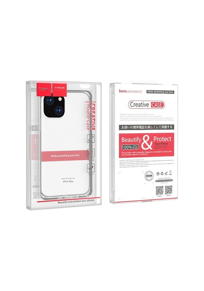 Hoco Light Series Tpu Apple Uyumlu iPhone 15 Şeffaf Kılıf