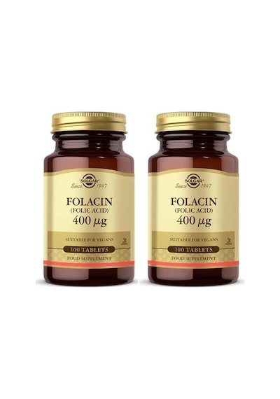 Solgar Folic Acid 400 Mcg 100 Tablet 2 Adet