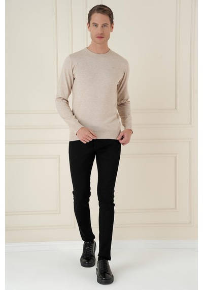 Efor Tr 875 Slim Fit Bej Klasik Triko Bej