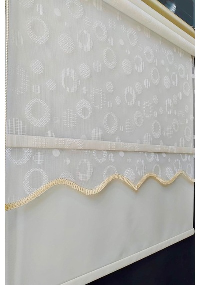 Çiftli Mekanizmalı Halka Desenli Kırık Beyaz Rengi Tül+stor Perde Kırık Beyaz - 97686592 Kırık Beyaz Çiftli Mekanizmalı Halka Desenli Kırık Beyaz Rengi Tül+stor Perde Kırık Beyaz - 97686592 Kırık Beyaz
