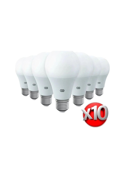 10'lu Led Ampul 9w Sarı Işık E27 3000k 220-240v