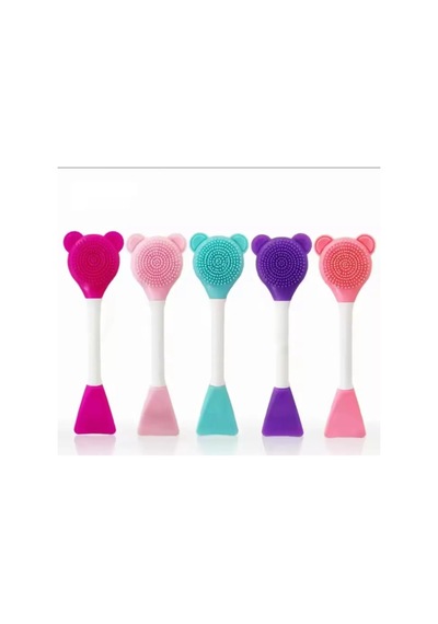 Tineke 3 In 1 Ayıcık Silikon Maske Sürme Peeling Ve Temizleme Firçası Silikon Maske Spatulası