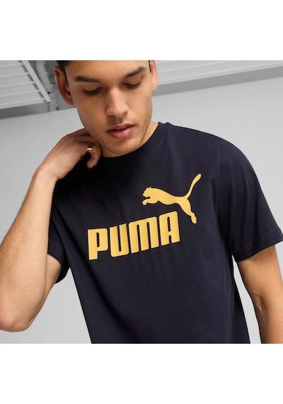 Puma Ess No. 1 Logo Tee Erkek Regular Fit Baskılı T-shirt 68253316 SIYAH