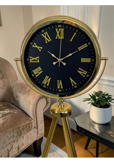 Büro Ev Ofis Hediyesi İçin Golden Era Tripod Ayaklı Saat Diğer