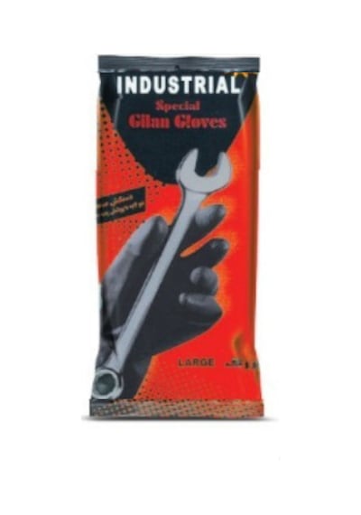 Büro Ev Ofis Hobi Atölyesi İçin Siyah Endüstriyel Stil Eldiven