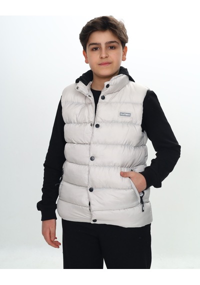Toontoy Kids Toontoy Erkek Çocuk Göğsü Armalı Şişme Yelek Bej