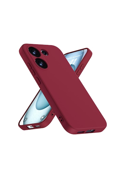 Xiaomi Poco X8 Pro Uyumlu Içi Kadife Lansman Kılıf Ve Şeffaf Temperli Cam Ekran Koruyucu Koyu Mor