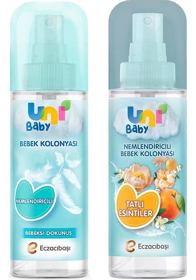 Uni Baby Tatlı Esintiler Kolonyası 150 Ml + Uni Baby Bebeksi Dokunuş Kolonyası 150 Ml