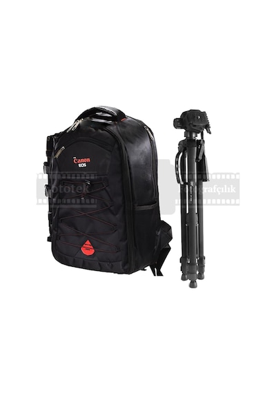 Canon Dslr Çift Askılı Omuz Çantası + 157Cm Dslr Tripod