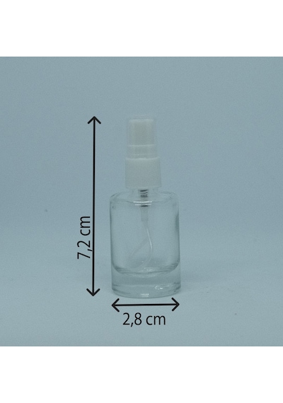 Boş Parfüm ve Kolonya Şişesi 12 ML 5 Adet Boş Plastik Beyaz Sprey