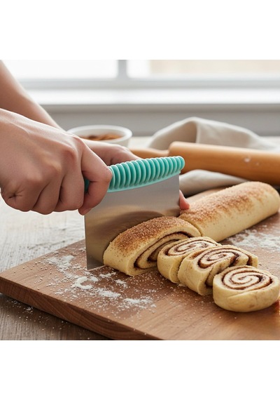 Hamur Kazıyıcı Ve Kesici Paslanmaz Çelik Spatula Pasta Ve Kek Şekillendirme Aparatı Çok Renkli
