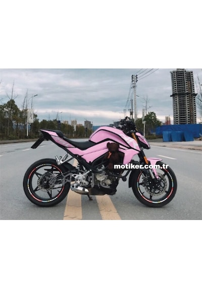 CF MOTO NK250 Pembe Beyaz Kaplama Modeli