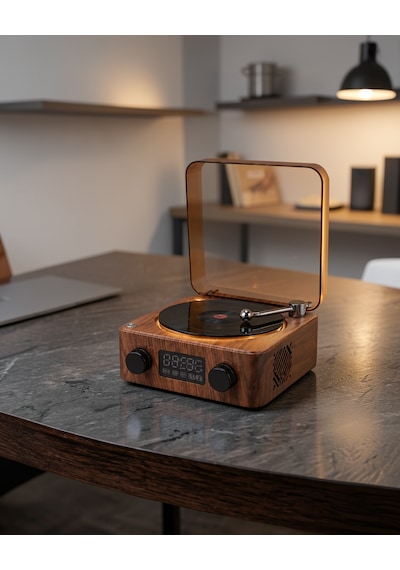 3 İşlevli Bluetooth Hoparlör Işıklı Saat Ve Gece Lambası