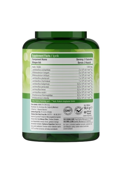 Natures Supreme Probiotic 5B 60 Kapsül Aromasiz